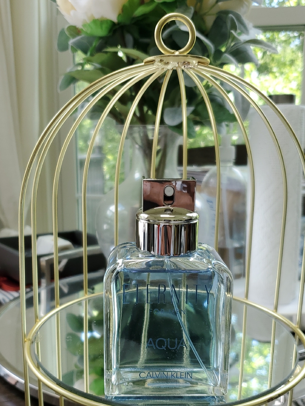 Calvin Klein Eternity Aqua - Light Blue Glass Bottle TESTER NIB